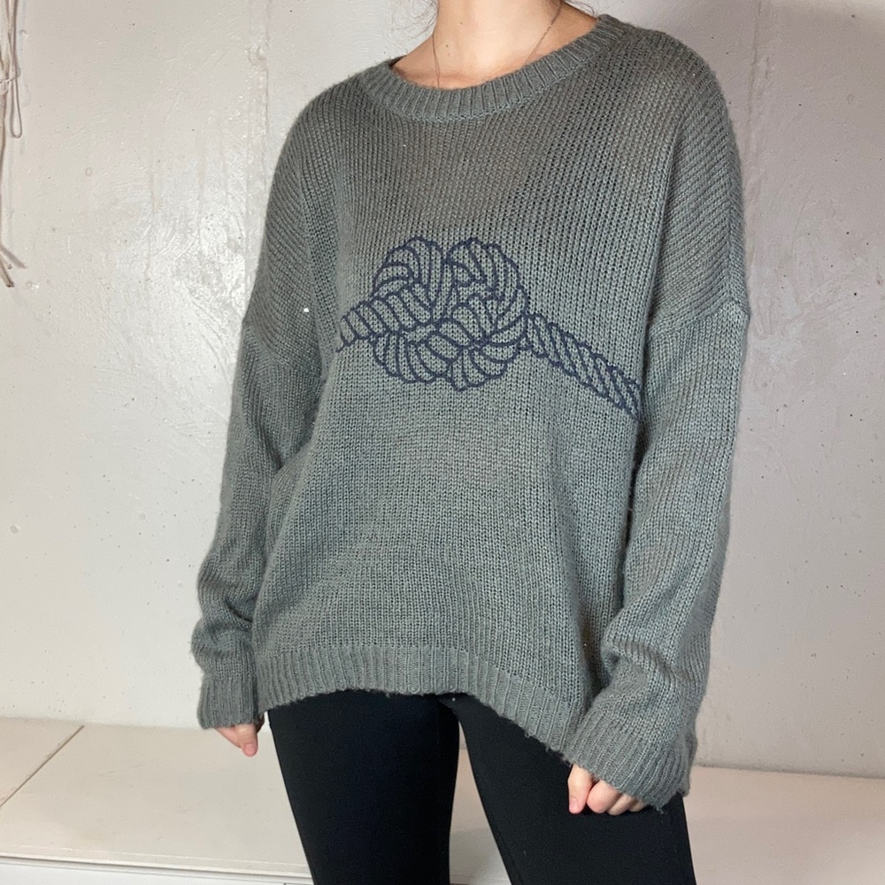 Nautical Knot Tie Sperry Lightweight Knit Crewneck Sweater